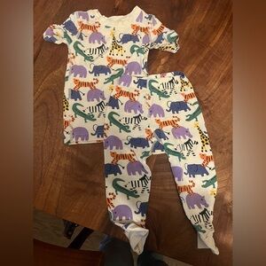 Hanna Andersson 2t pajamas jungle animals